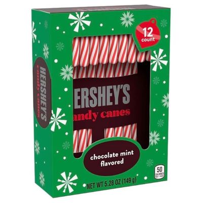 Hershey&#39;s Choc Mint Candy Canes 149g (12pc)