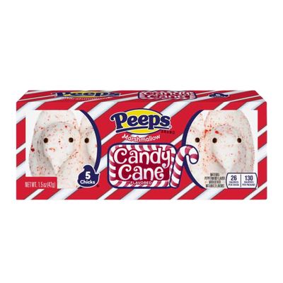 Peeps Candy Cane Chicks 5pc