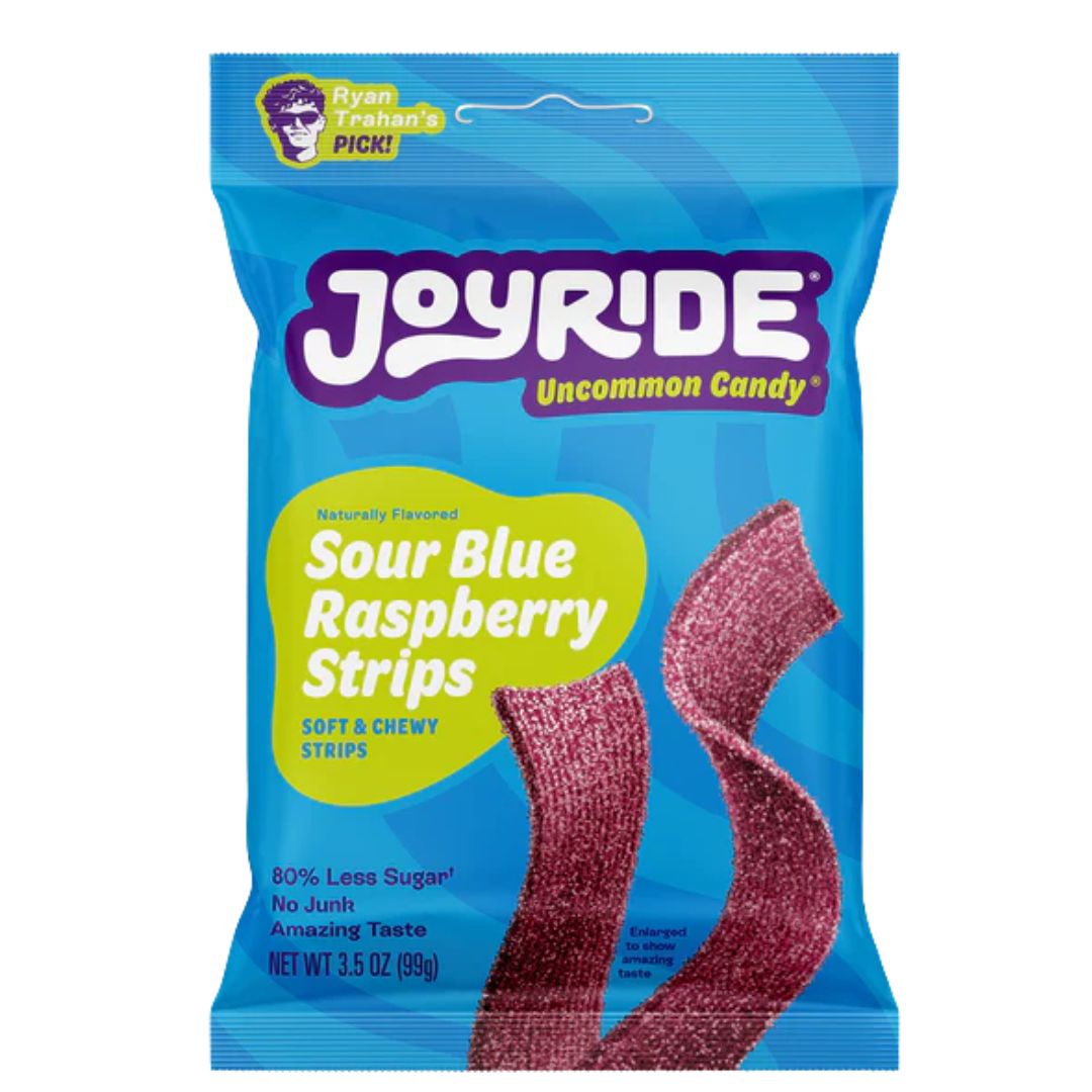 Joyride - Sour Blue Raspberry Strips 99g