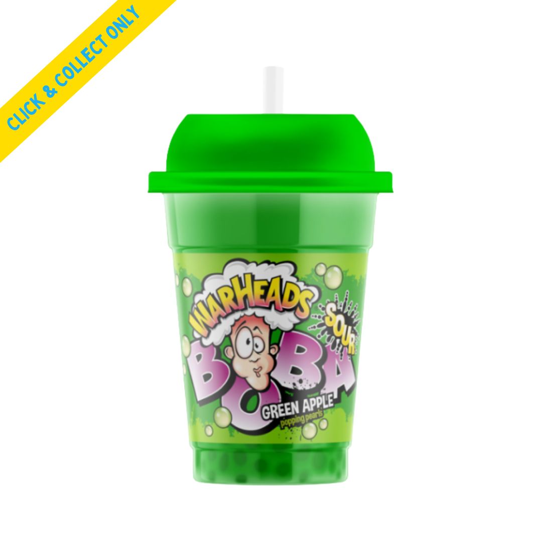Warheads Boba 400ml - Sour Green Apple