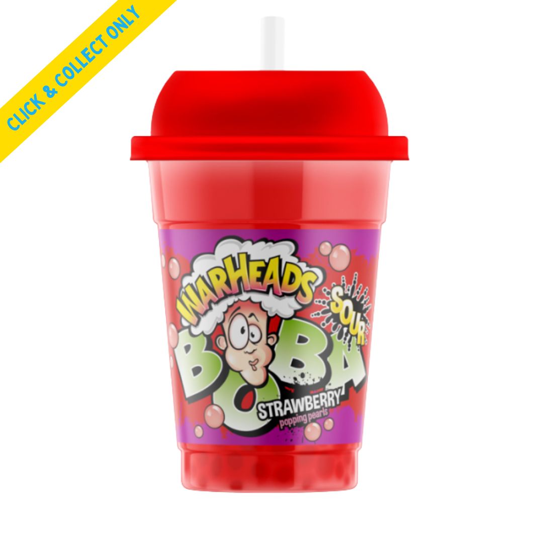 Warheads Boba 400ml - Sour Strawberry