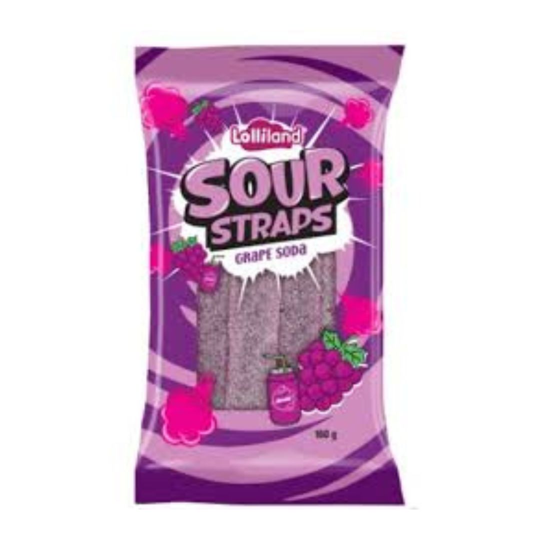 Sour Straps 160g - Grape Soda (Lolliland)