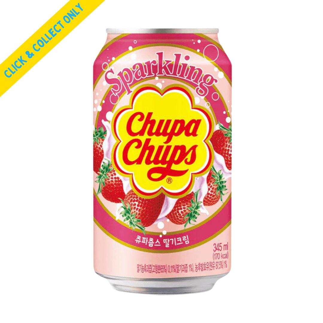 Chupa Chups Soda 345ml, Flavour: Strawberry Cream