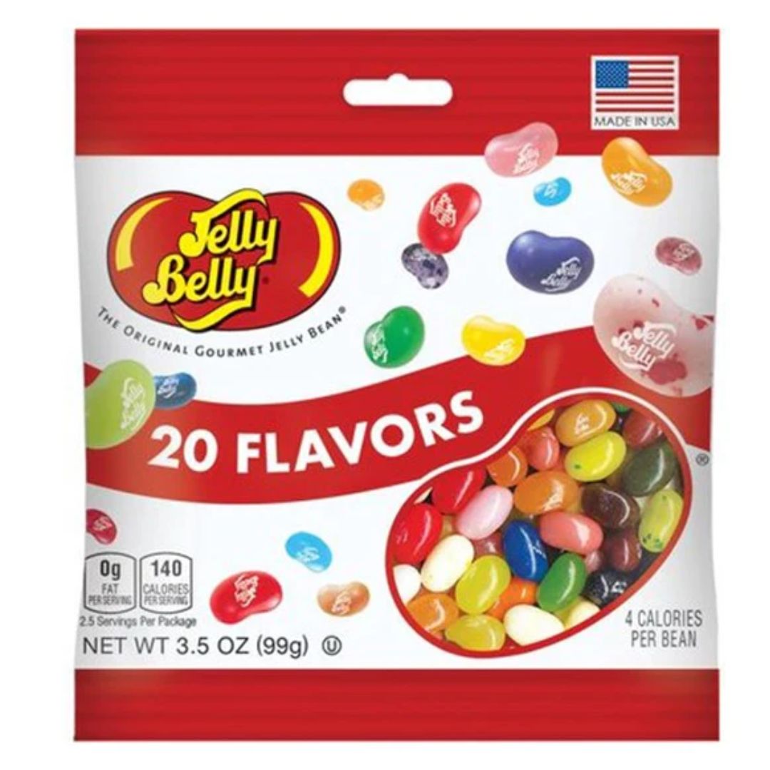 Jelly Belly 99g bag, Flavour: 20 flavours