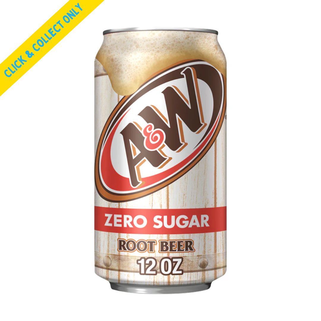 A&amp;W Root Beer Zero Sugar 355ml, Size: x 1