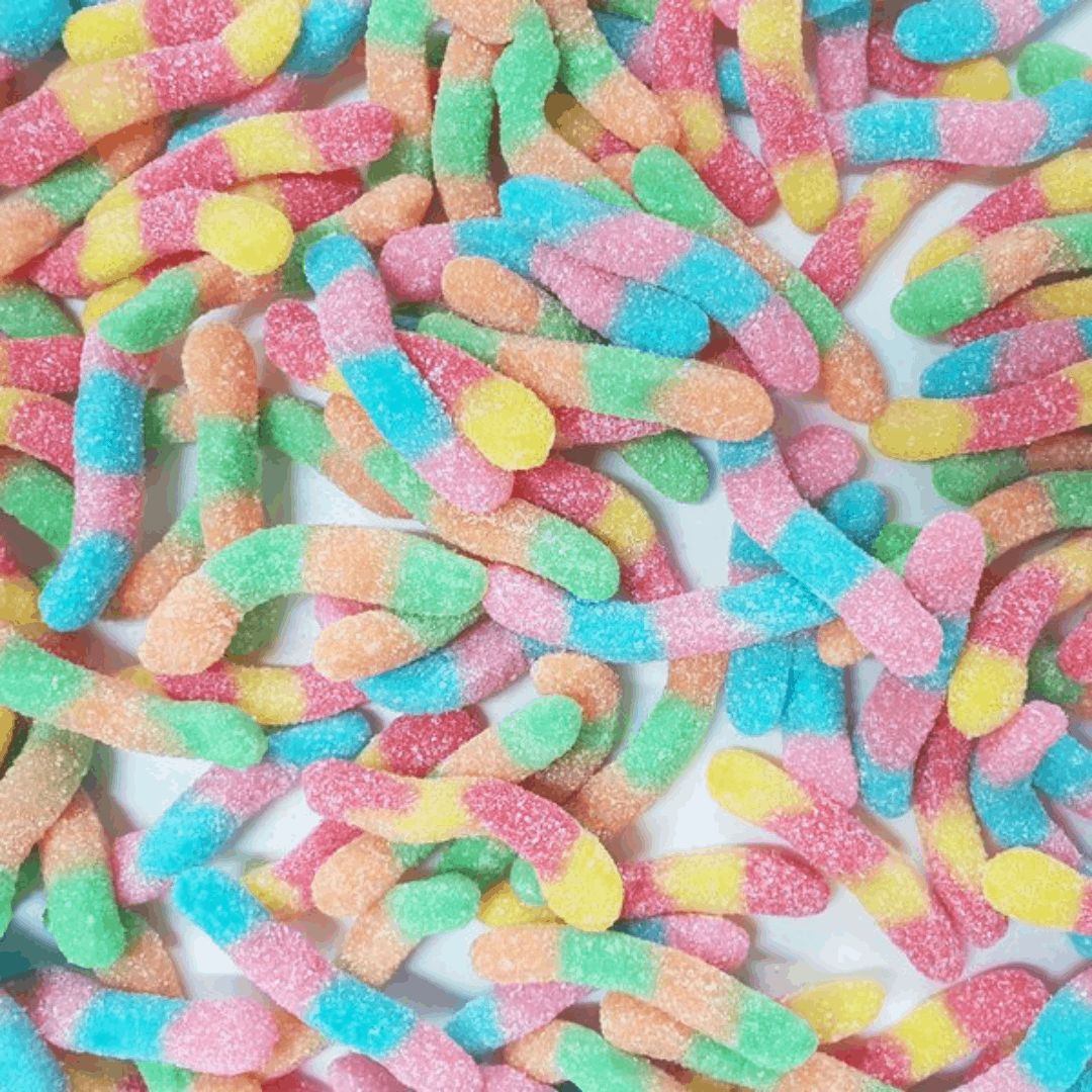 Sour Worms / Brite Crawlers (Trolli), Size: 100g