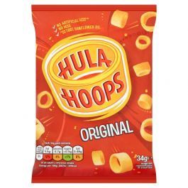 Hula Hoops (UK Crisps) 34g, Flavour: Original
