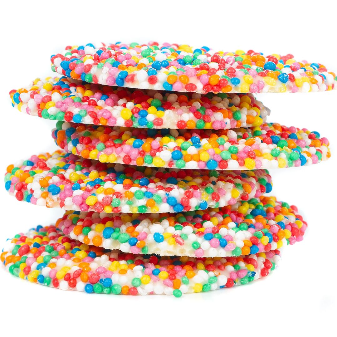 Giant Chocolate Freckles (Bobby Dazzlers) - White Choc, Size: 3pc (min 80g)