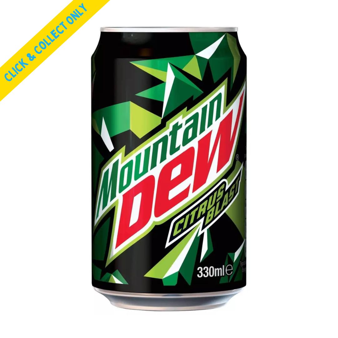 Mtn Dew (Mountain Dew) UK 330ml, Quantity: x 1