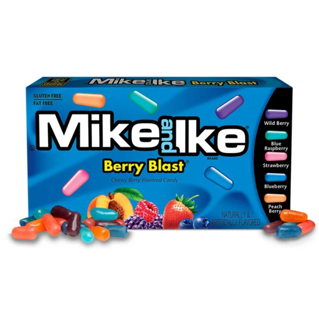 Mike &amp; Ike Berry Blast Movie Box 120g -141g, Quantity: 141g x 1