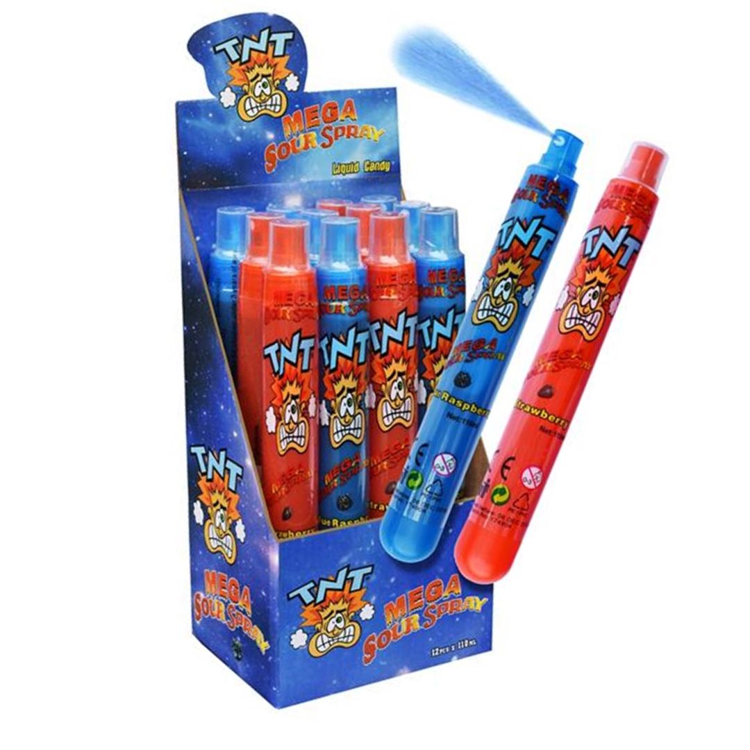 TNT Mega Sour Spray 110ml, Flavour: Strawberry / Blue Raspberry