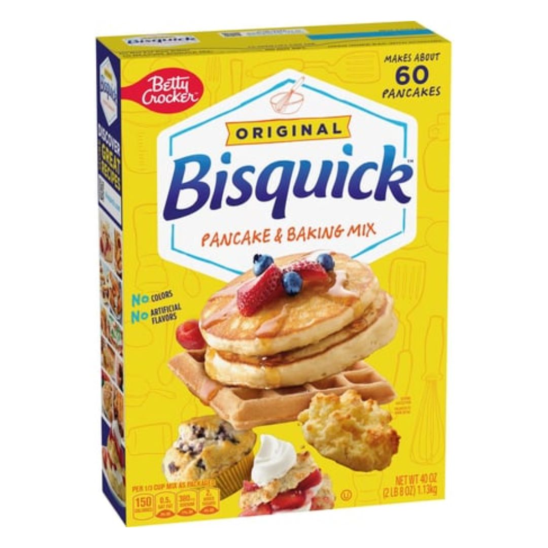 Bisquick Pancake &amp; Baking Mix, Flavour: Original, Size: REDUCED BB - 1.13kg (40oz)