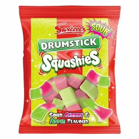 Drumstick Squashies - Sour Cherry &amp; Apple, Size: 120g