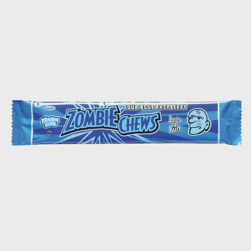 Zombie Chew - Sour Blue Raspberry, Size: 28g x 1pc