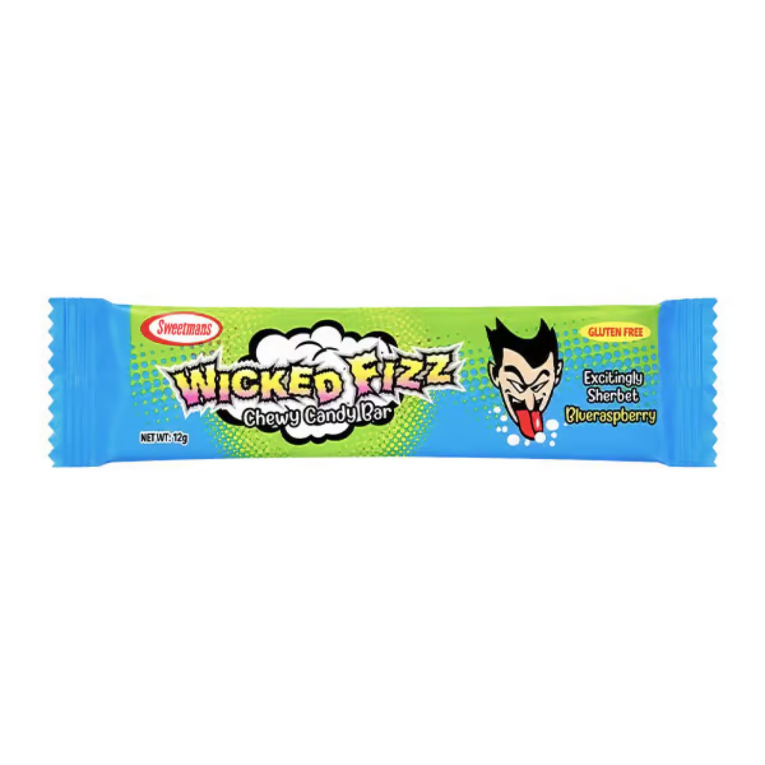 Wicked Fizz Chew Bar - Blue Raspberry
