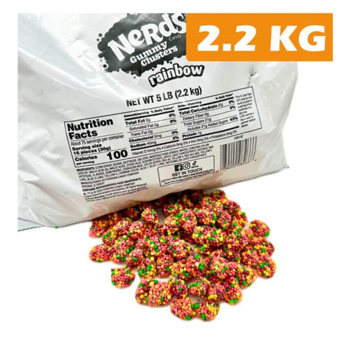 Nerds Gummy Clusters - Rainbow (2.2kg)