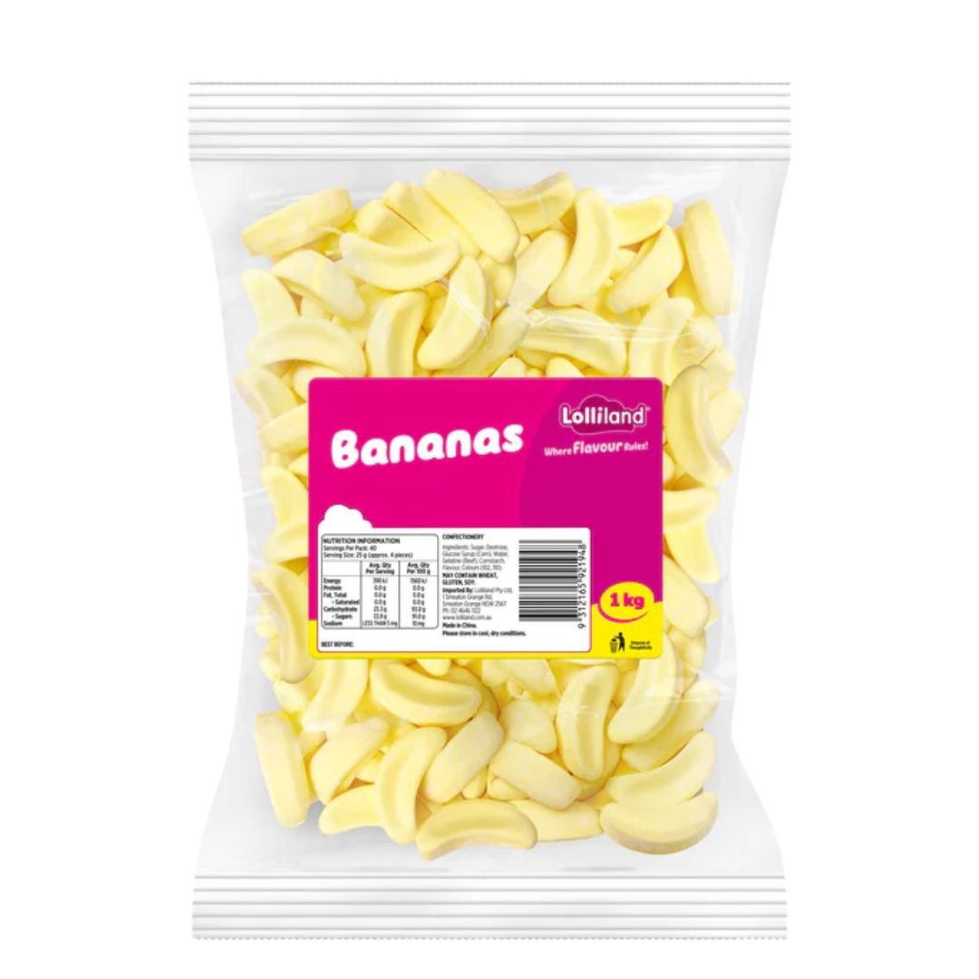 Bananas (Lolliland) Discontinued, Size: 1kg