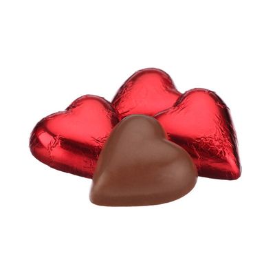 Chocolate Foiled Heart 63g - Red