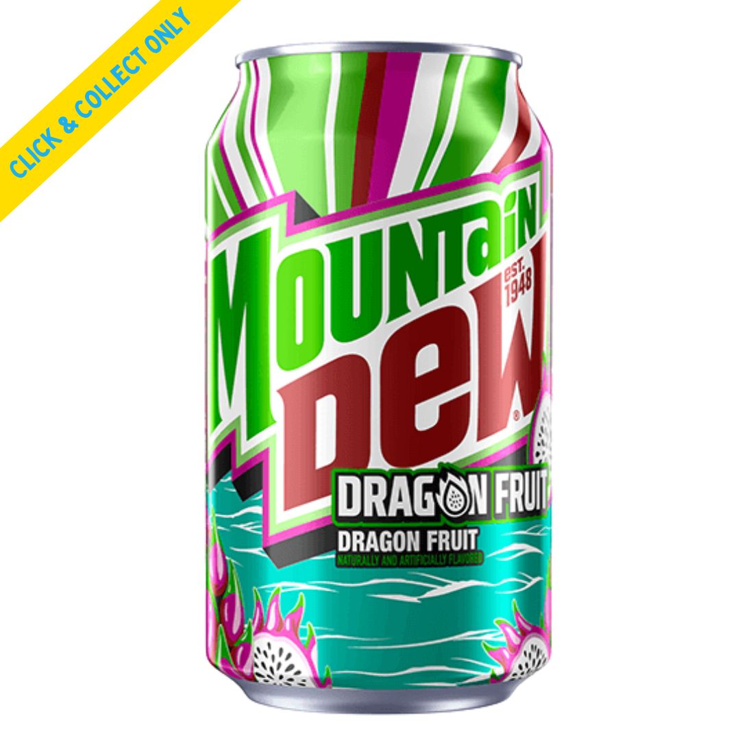 Mtn Dew (Mountain Dew) Dragonfruit 355ml, Quantity: x 1