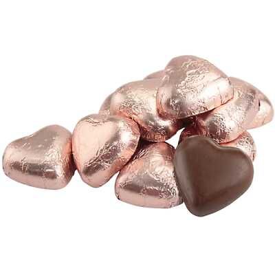 Chocolate Foiled Heart 63g - Rose Gold