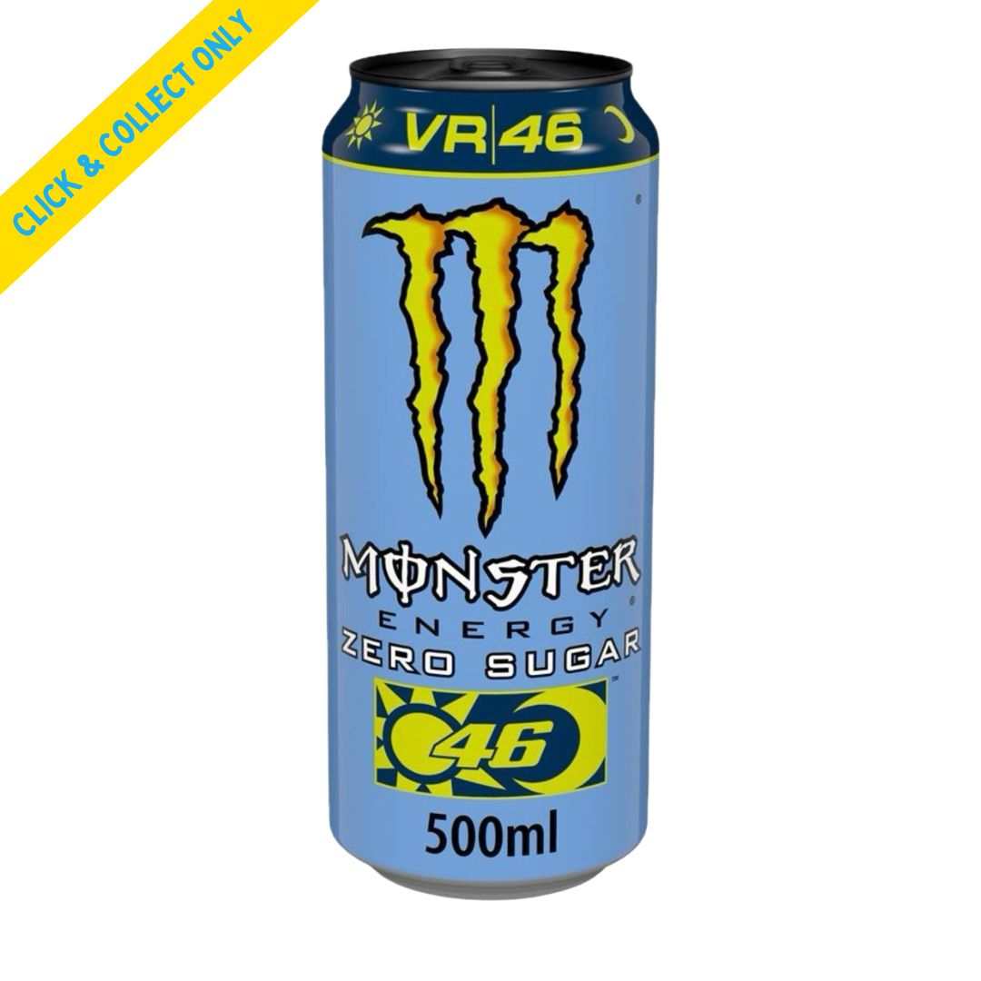 Monster Energy 500ml (Imported) - Valentino Rossi VR46 Sugar Free, Quantity: x 1