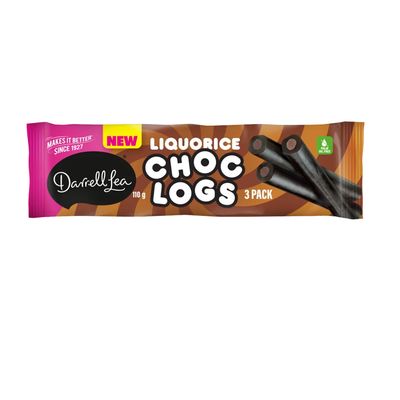 Licorice Chocolate Logs (3 pack) 110g