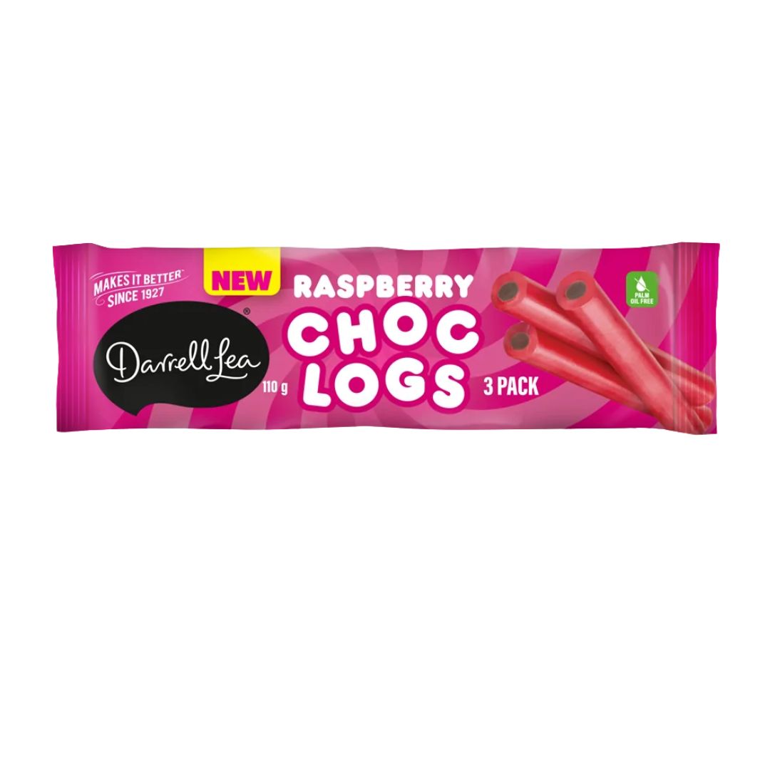 Raspberry Chocolate Logs (3 pack) 110g