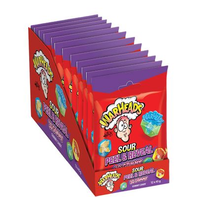 Warheads Sour Peel &amp; Reveal 3D Gummy 45g