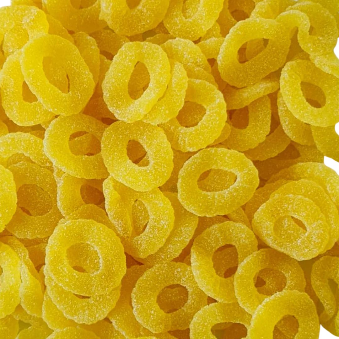 Gummi Pineapple Rings (UK Kingsway), Size: 180g