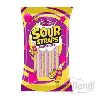 Sour Straps (Lolliland) 160g - Passion Punch