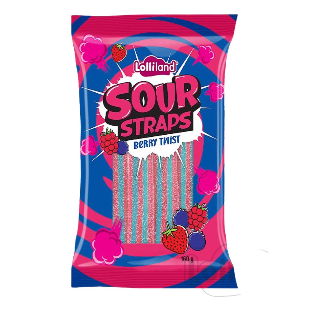 Sour Straps (Lolliland) - Berry Twist - 160g