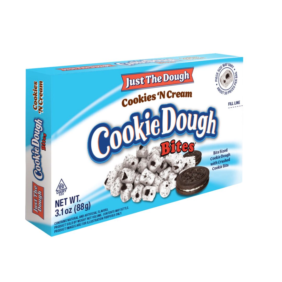 Cookie Dough Bites Movie Box - Just the Dough Cookies &amp; Cream