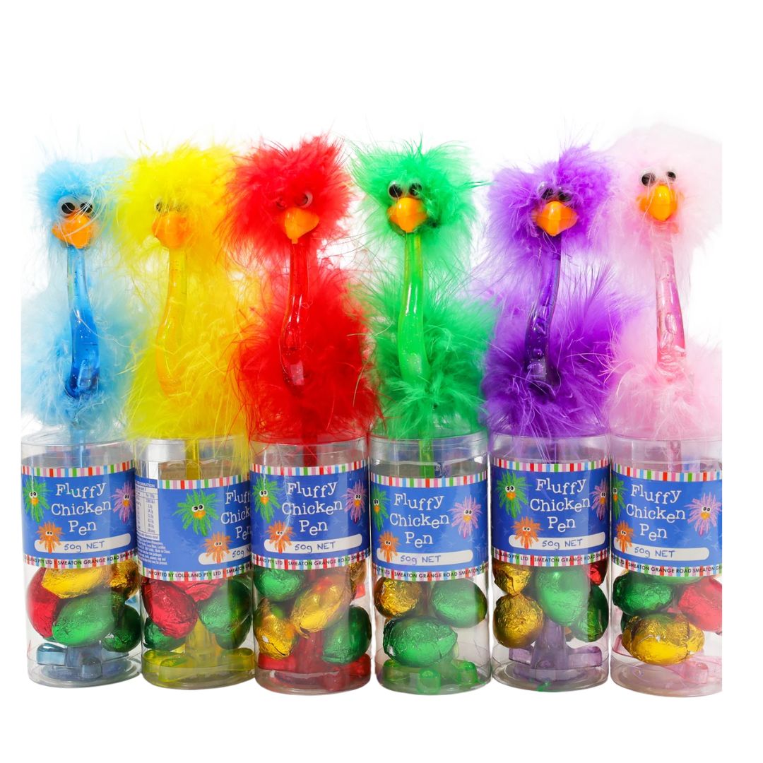 Fluffy Chicken Pen with Easter Eggs 50g