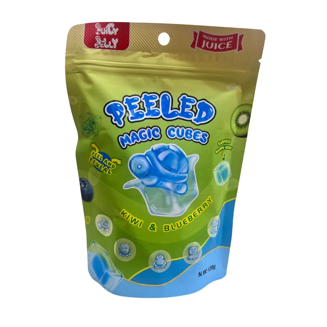 Peelable Candy 120g - Magic Cubes Kiwi &amp; Blueberry