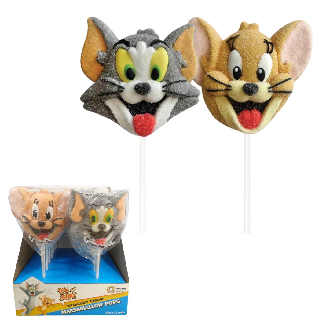 Tom &amp; Jerry Mallow Lolllipop 45g