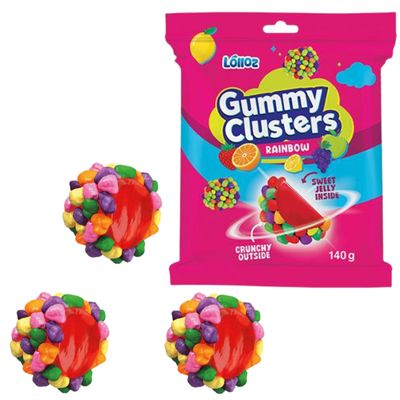 Gummy Clusters - Rainbow 140g (Lolloz)