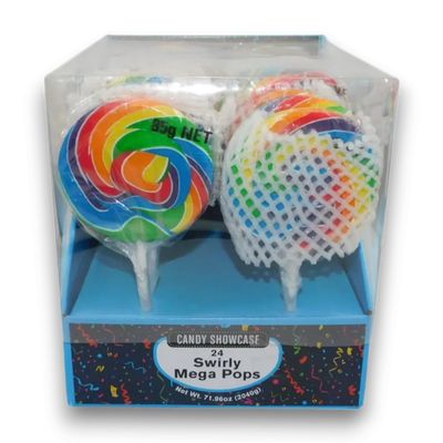 Mega Swirl Pop (Round) 85g - Rainbow