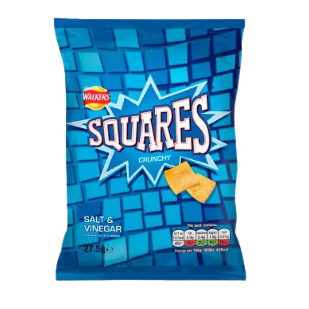 Walkers (UK) Squares 27.5g - Salt &amp; Vinegar