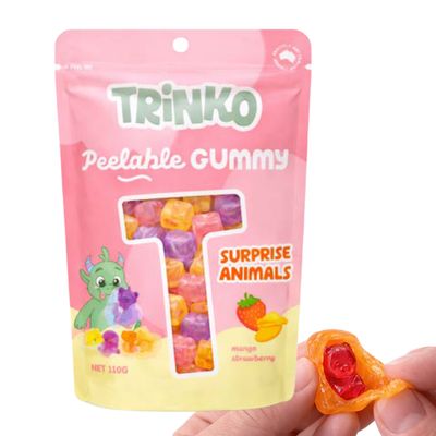 Peelable Gummi 110g - Surprise Animals Mango Strawberry