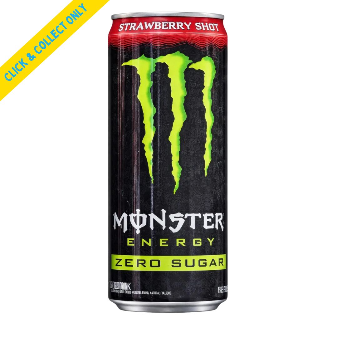 Monster Energy 473ml (Imported) - Strawberry Shot Zero Sugar