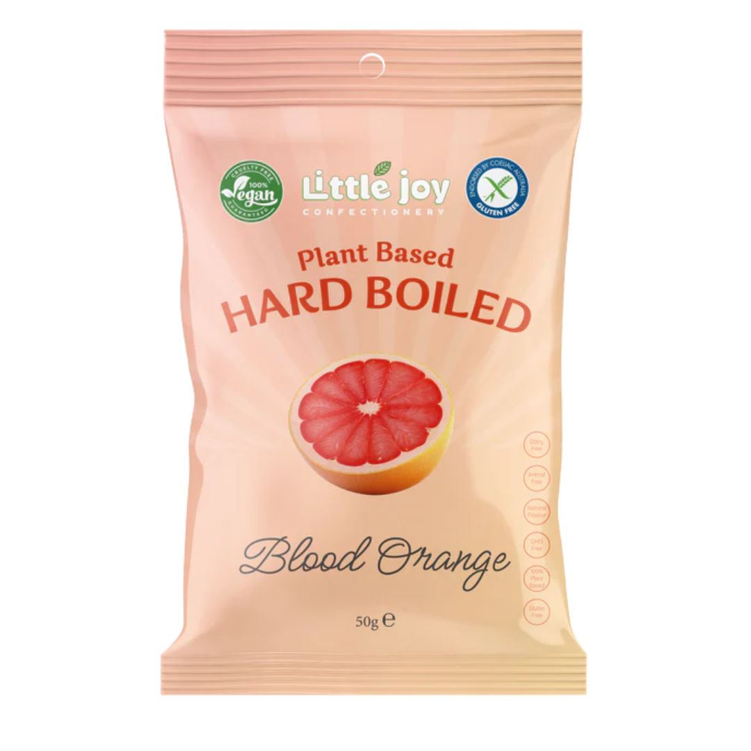 Hard Boiled Blood Orange 50g - Plant Based