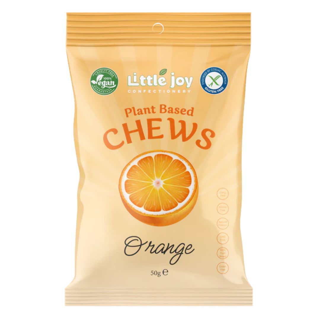 Orange Chews 50g - Plant Based
