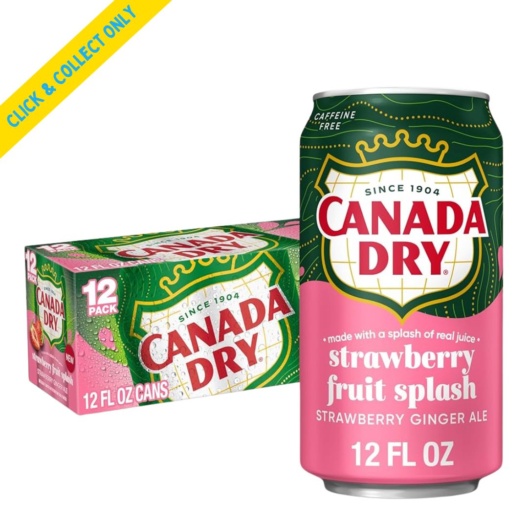 Canada Dry Fruit Splash Strawberry Ginger Ale 355ml