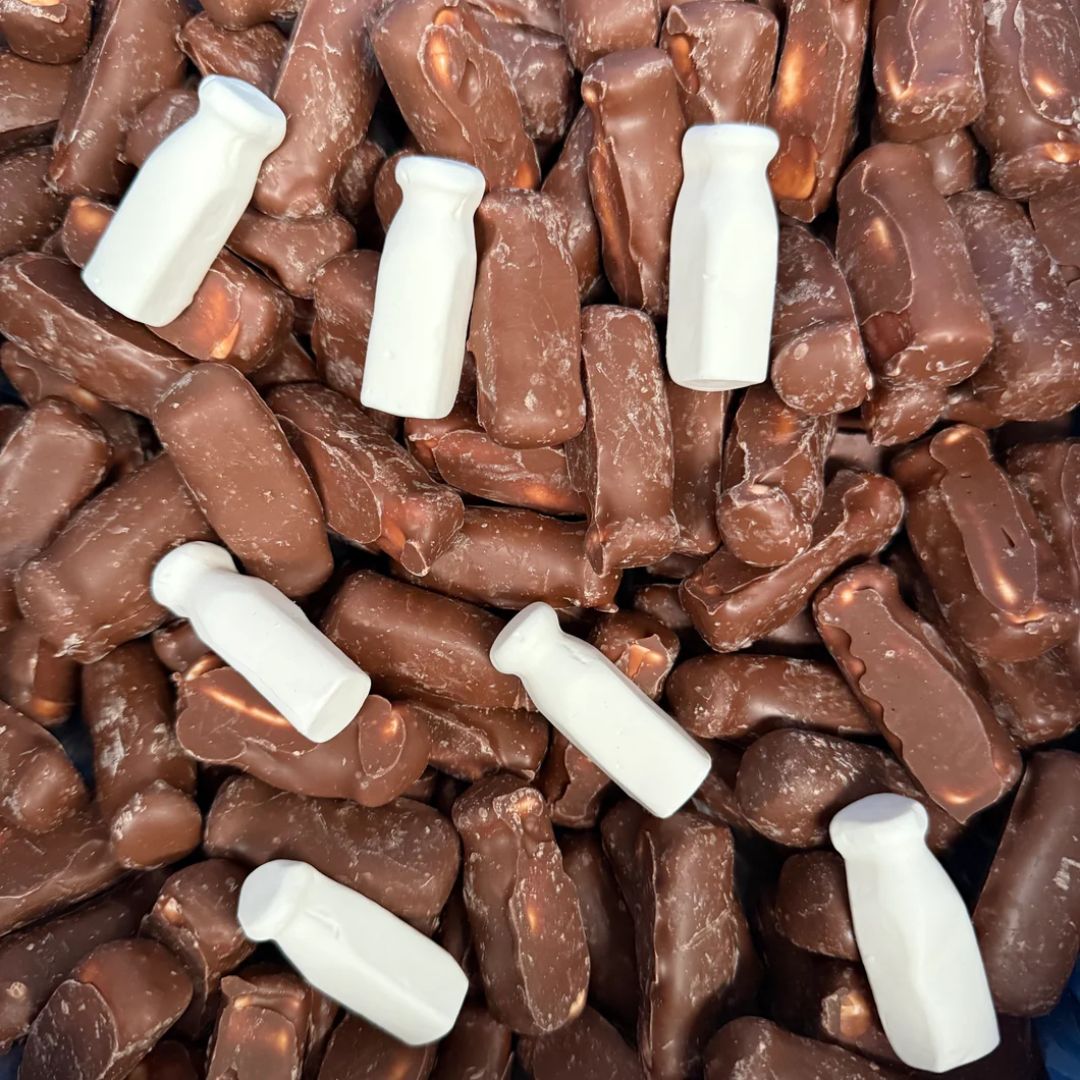 Chocolate Coated Milk Bottles