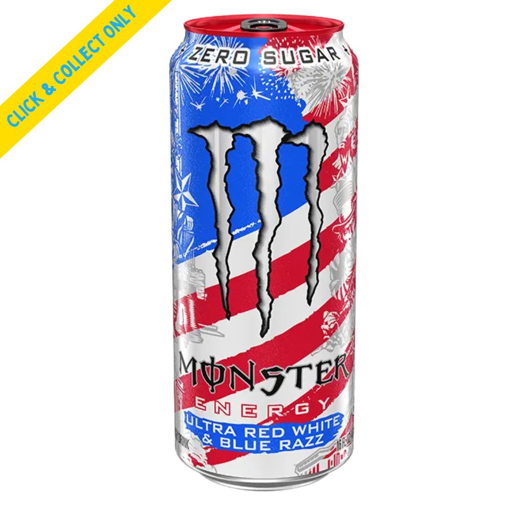 Monster Energy 473ml - Ultra Red White Blue Razz