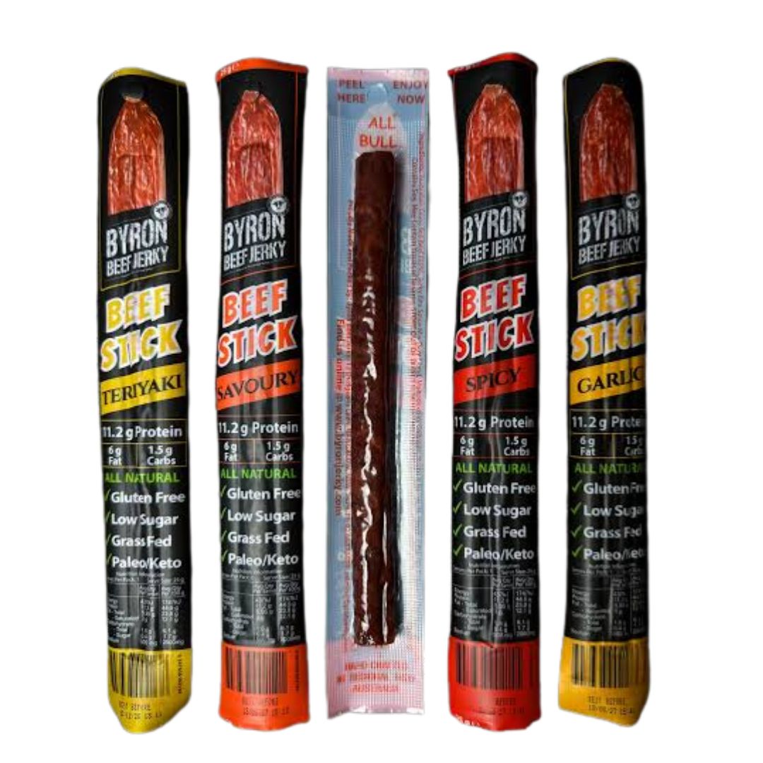 Byron Beef Jerky Beef Sticks 25g, Flavour: Garlic