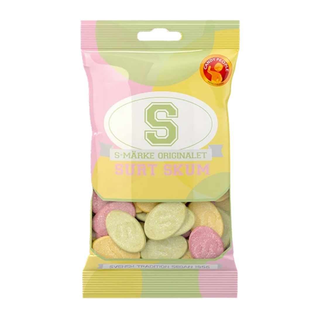 S-Marke Surt Skum 70g - Sour Foam Candy