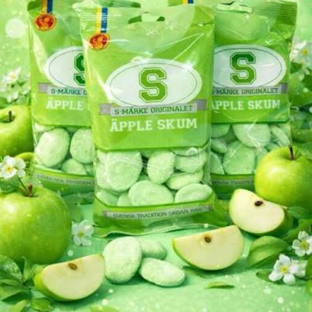 S-Marke Original Apple Skum 70g - Sour Foam Candy