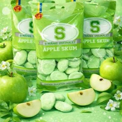 S-Marke Original Apple Skum 70g - Sour Foam Candy