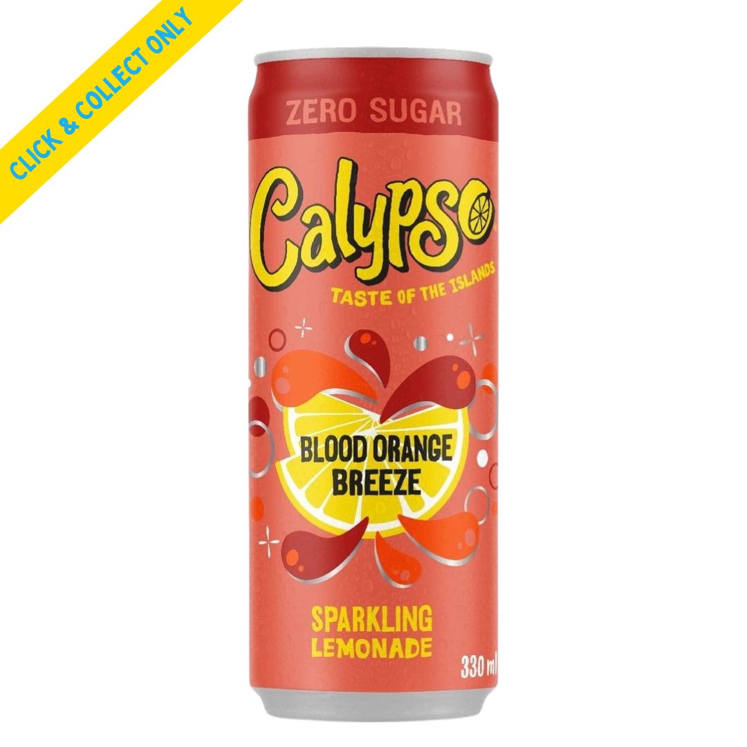 Calypso Sparkling Lemonade 330ml - Blood Orange Breeze Zero Sugar